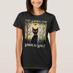 Camiseta Gato Senhoras Para Camala Cat T-Shirt