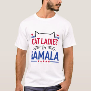 Camiseta Gato Senhoras Para Kamala Funny Cat 2024 President