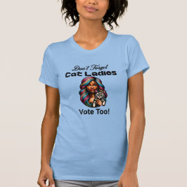 Camiseta Gato, Senhoras Votem Também! Harris Walz 2024