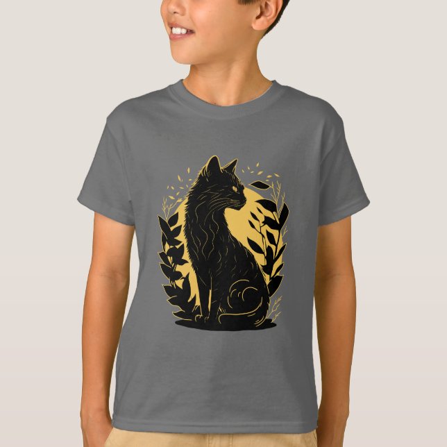 Camiseta Gato Sentado (Frente)