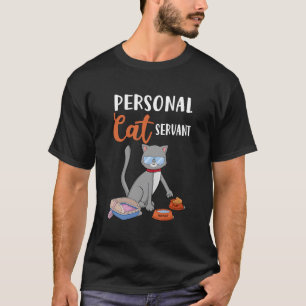 Camiseta Gato Servo Gato Pessoal