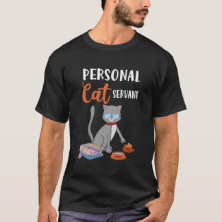 Camiseta Gato Servo Gato Pessoal