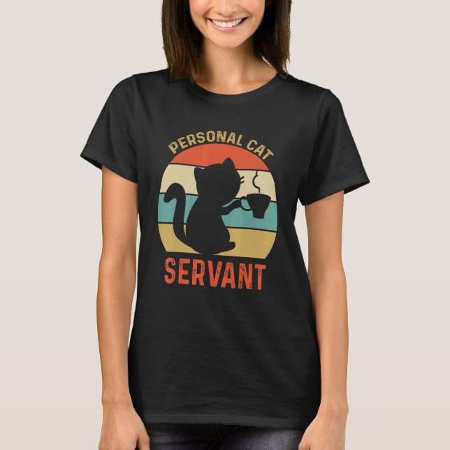 Camiseta Gato Servo Pessoal     Gato (Frente)