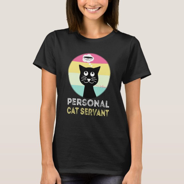 Camiseta Gato Servo Pessoal   Gato (Frente)