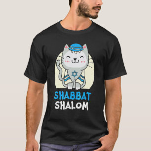 Camiseta Gato Shabat Shalom Dia Santo Judaísmo Yom Kippur