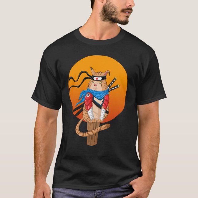 Camiseta gato Shinobi (Frente)