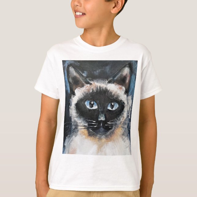 Camiseta gato siamês (Frente)