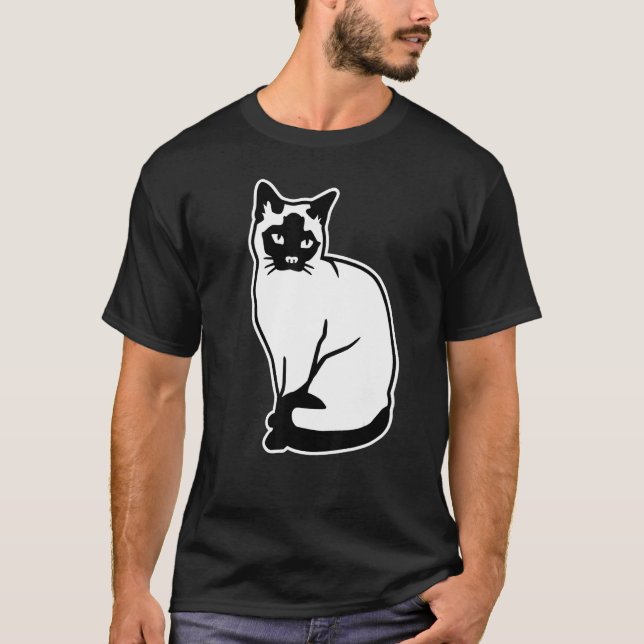 Camiseta gato siamês (Frente)