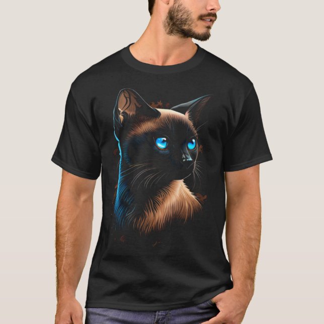 Camiseta Gato Siames 1 (Frente)