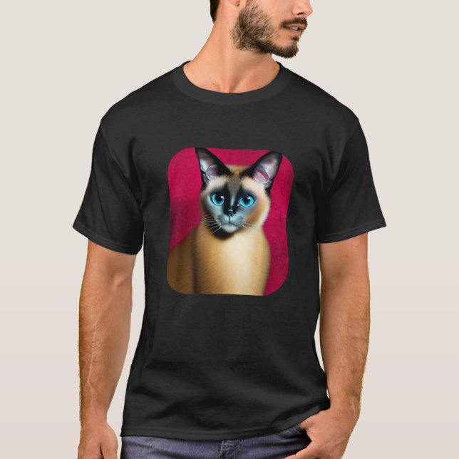 Camiseta gato siamês 1 (Frente)