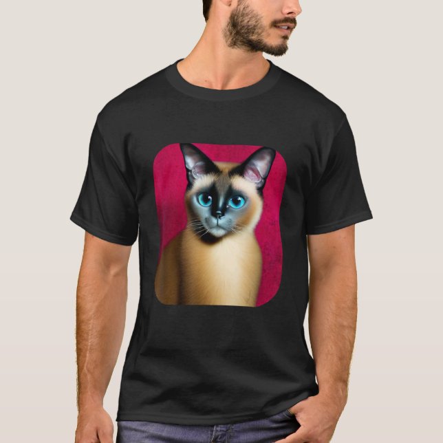 Camiseta gato siamês 1 (Frente)