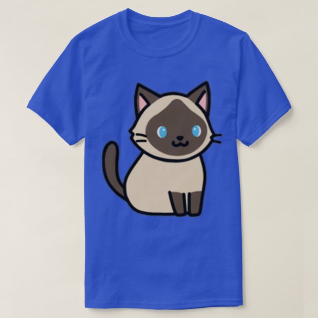 Camiseta Gato Siamês (2) (Frente do Design)