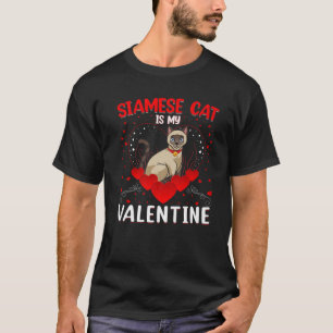 Camiseta Gato Siamês Engraçado É Meu Namorados Gato Siam