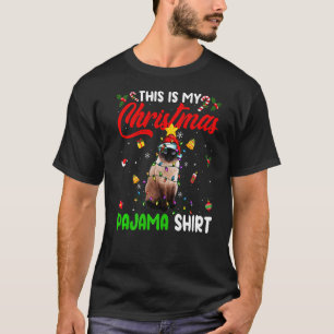 Camiseta Gato Siames Esse É Meu Pijama De Natal Natal