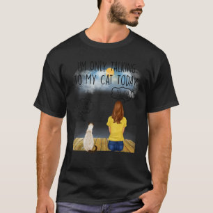 Camiseta Gato Siames Eu Estou Falando Com Meu Gato Hoje Gat