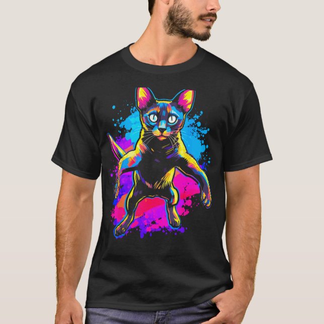 Camiseta Gato Siamês Mais Engraçado (Frente)
