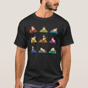 Camiseta Gato Siames Yoga Asana Pose E Meditação