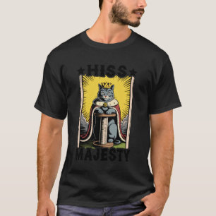 Camiseta Gato Sibila Majestade Poste de Arranhar Árvore Gat