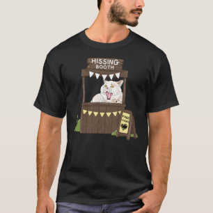 Camiseta Gato Sibilando Grátis Sibilos Cabine de Sibilo 1