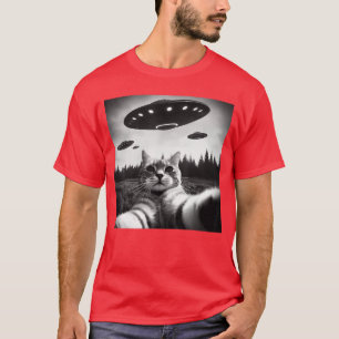 Camiseta Gato Sie com Presentes engraçados de gato Alien UF