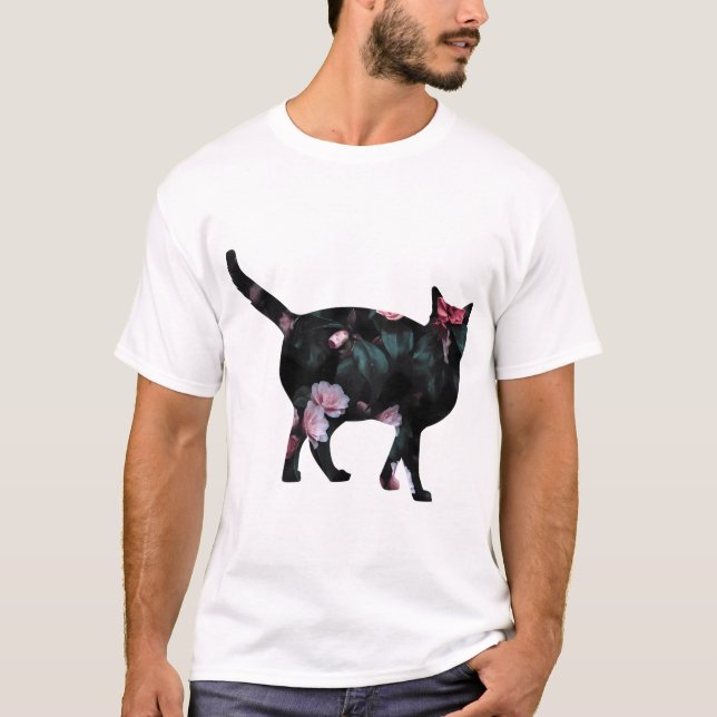 Camiseta Gato Silhouette 2 (Frente)
