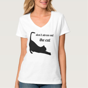 Camiseta Gato Silhouette Engraçado