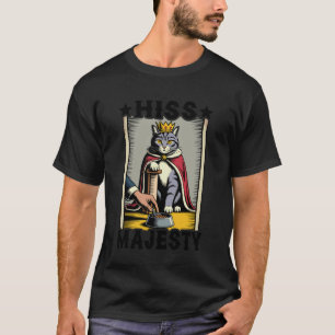 Camiseta Gato Silvo Majestade Amante de Gatos Gato Engraçad