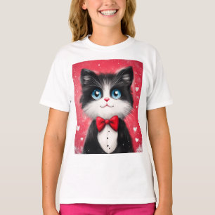 Camiseta Gato Smoking de São Valentim