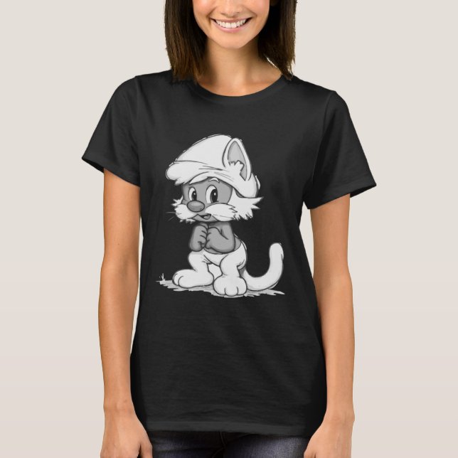 Camiseta Gato Smurf  (Frente)