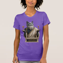 Camiseta Gato Socrates Azul Russo