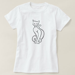 Camiseta Gato Sofisticado