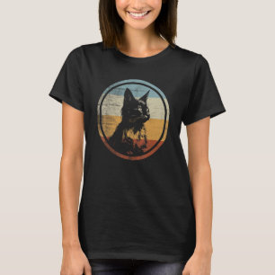 Camiseta Gato Somali Estilo Retro