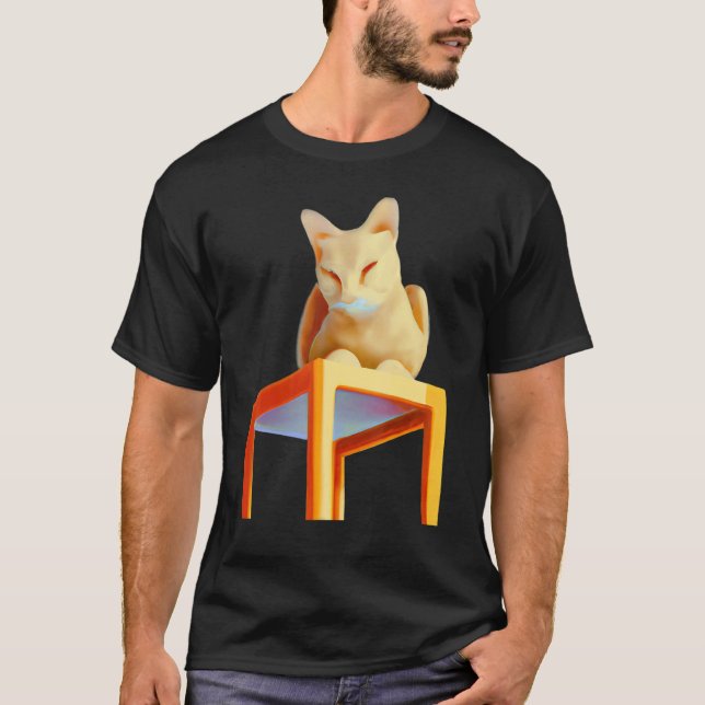Camiseta Gato Sonolento (Frente)