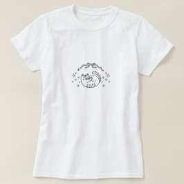 Camiseta Gato Sonolento Caprichoso