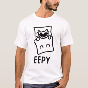 Camiseta Gato Sonolento Humor Sarcástico Desenfreado