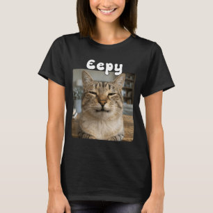 Camiseta Gato Sonolento Meme Engraçado de Gato Bobalhão