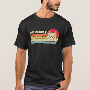 Camiseta Gato Sorriso Meme Estilo Retro Ew Pessoas Gato Fof