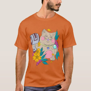 Camiseta gato sortudo