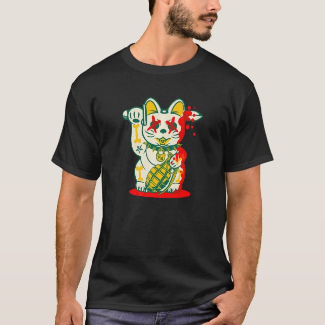 Camiseta Gato Sortudo (Frente)