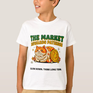 Camiseta Gato Sortudo de Recompensa de Mercado Empreendedor