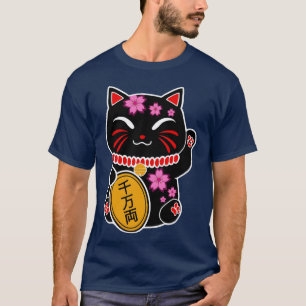 Camiseta Gato sortudo estátua japonesa de gato frita japone
