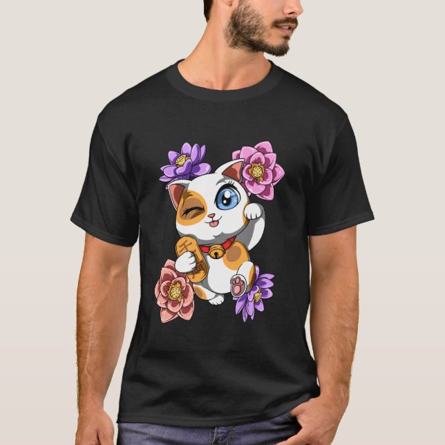 Camiseta Gato Sortudo Fofo (Frente)