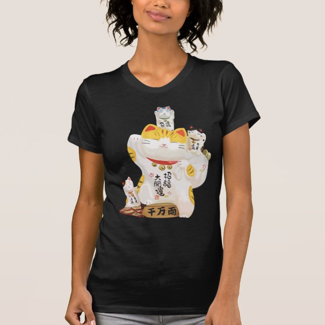 Camiseta Gato Sortudo Japonês (Frente)