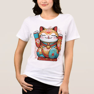 Camiseta Gato Sortudo Japonês (Maneki-neko) – Símb
