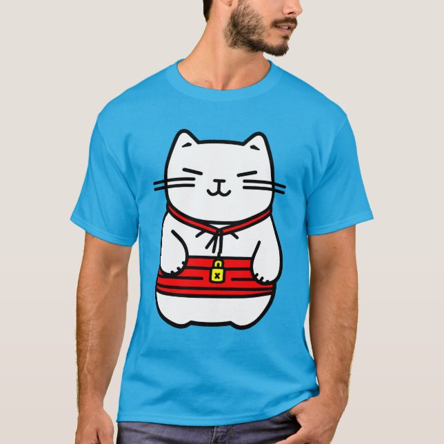 Camiseta Gato Sortudo Japonês ou Maneki-Neko (Frente)