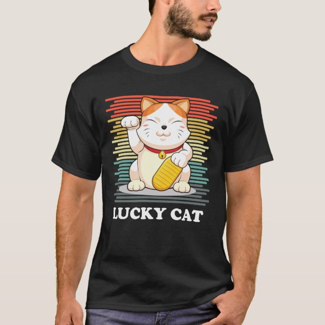 Camiseta Gato Sortudo - Maneki Neko (Frente)