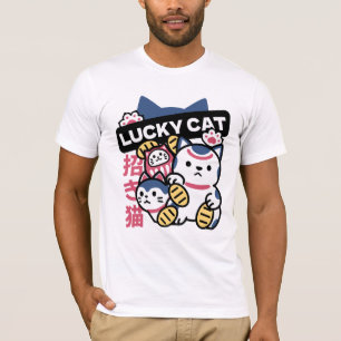 Camiseta Gato Sortudo Maneki Neko – Gato da Sorte Japonês