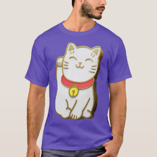 Camiseta Gato Sortudo MenekiNeko Japão Anime Gráfico Corte