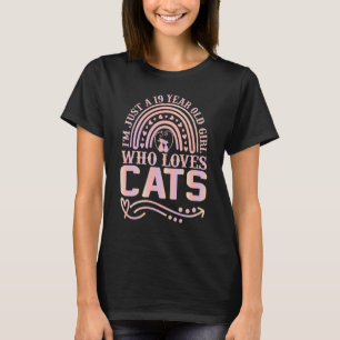 Camiseta Gato Sou Apenas Uma Garota de 19 Anos Que Ama G