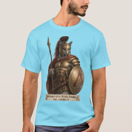 Camiseta Gato Spartano Azul Russo